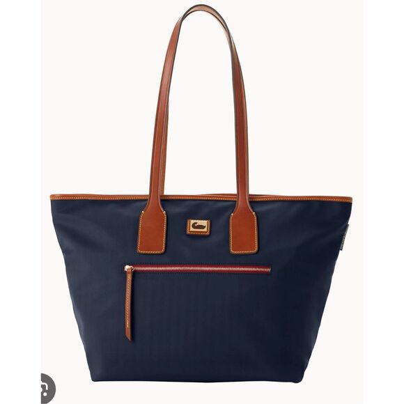 Dooney & Bourke large tote navy, $270 - Picture 1 of 12
